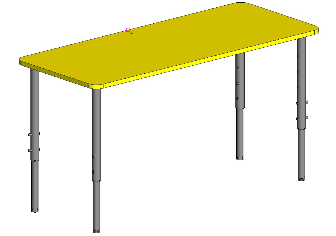 Стіл дитячий 2-місний з регулюванням висоти на металокакасі МЕБЛІ-ТЕХНОСТИЛЬ